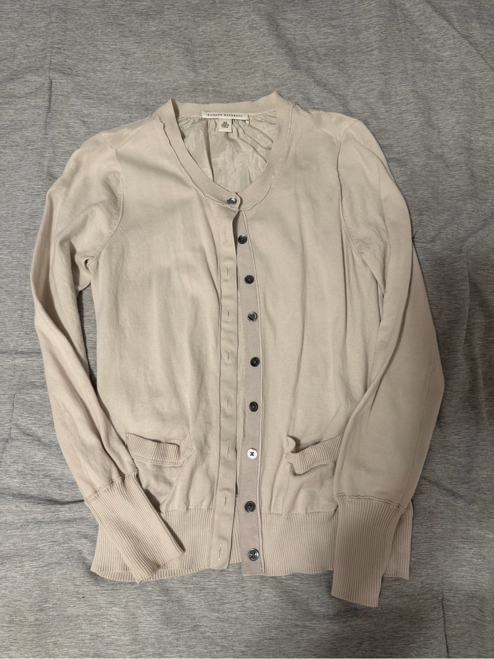 Banana Republic cream ivory Button-Front Cardigan